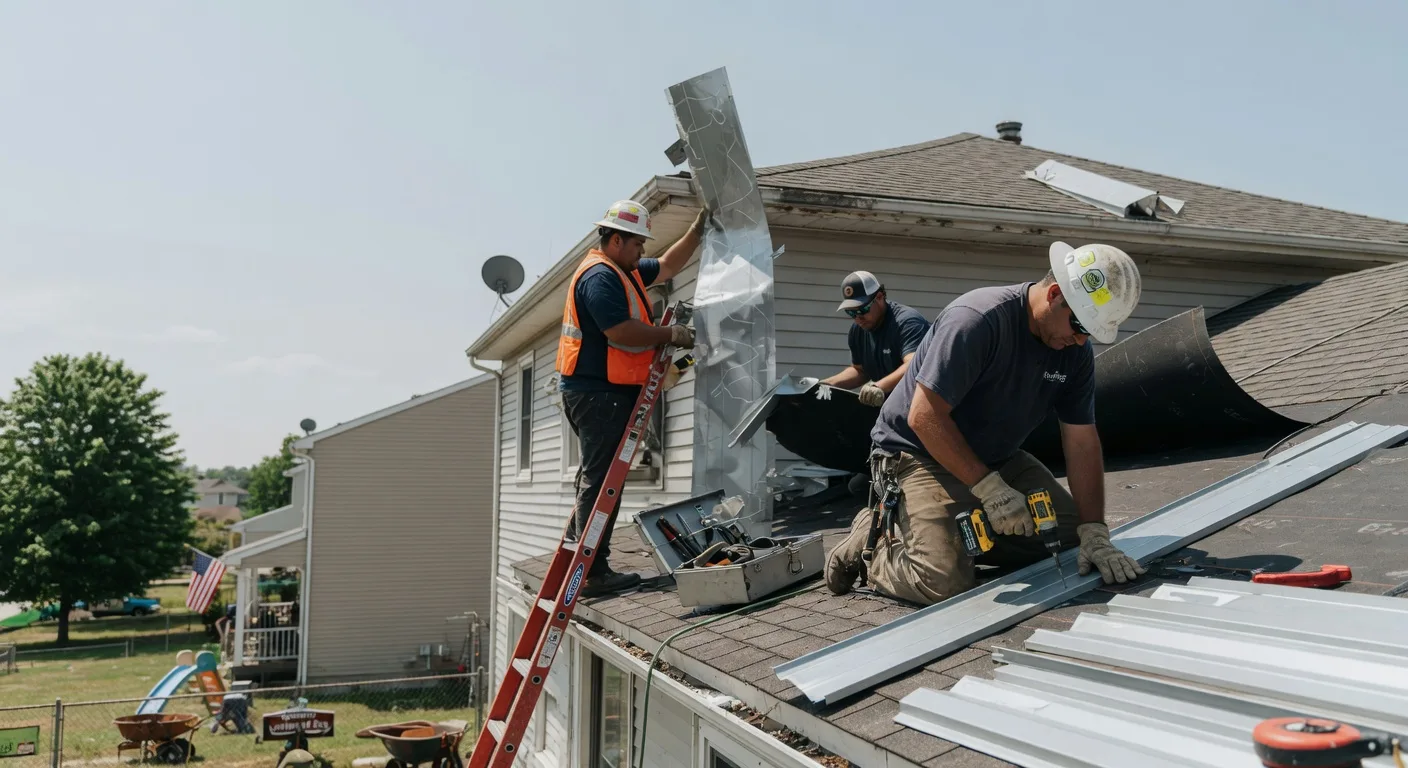 Storm Damage Metal Roof Repair in Niota, TN